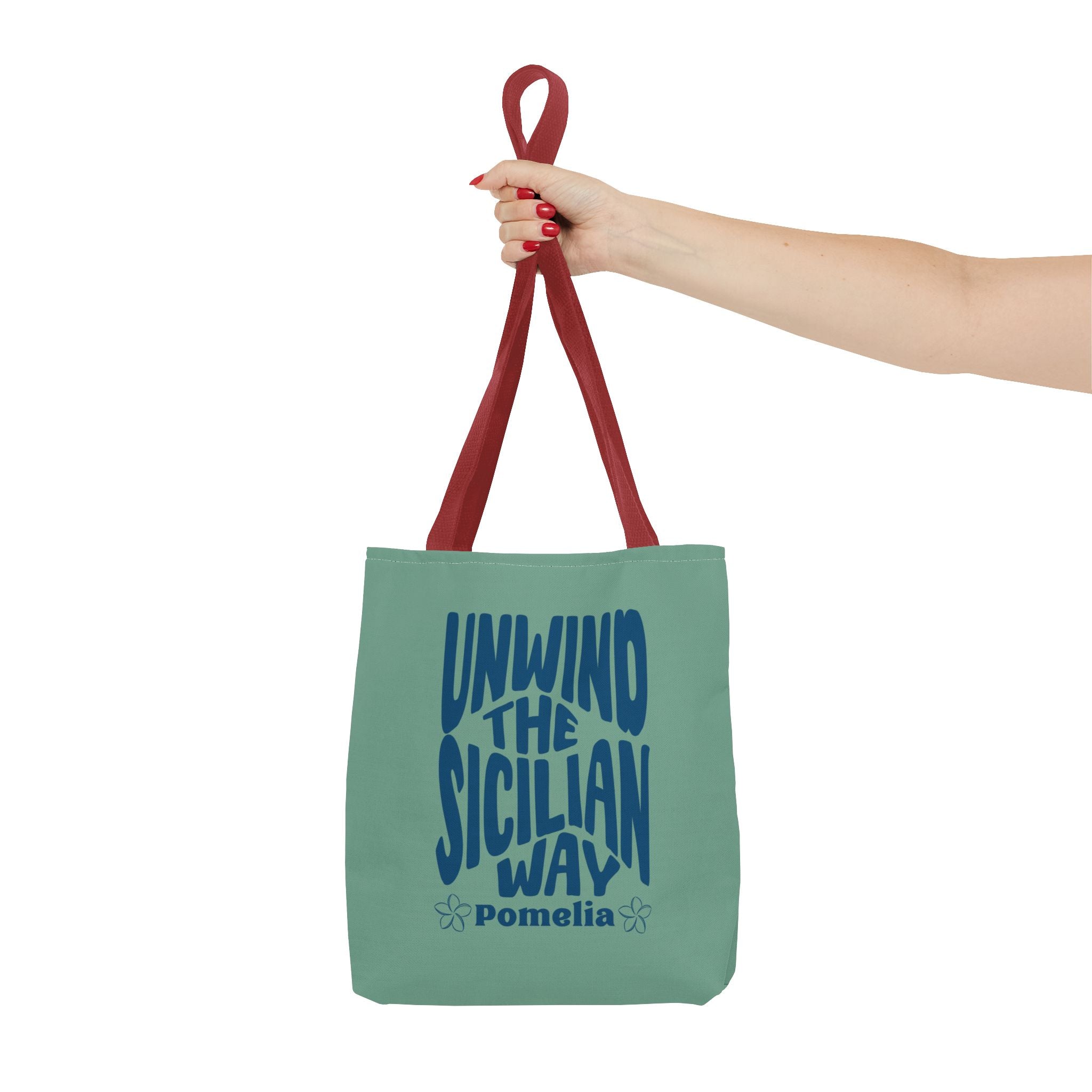 Unwind the Sicilian Way Tote Bag — Beachy Travel Tote with 'Unwind the Sicilian Way' Design