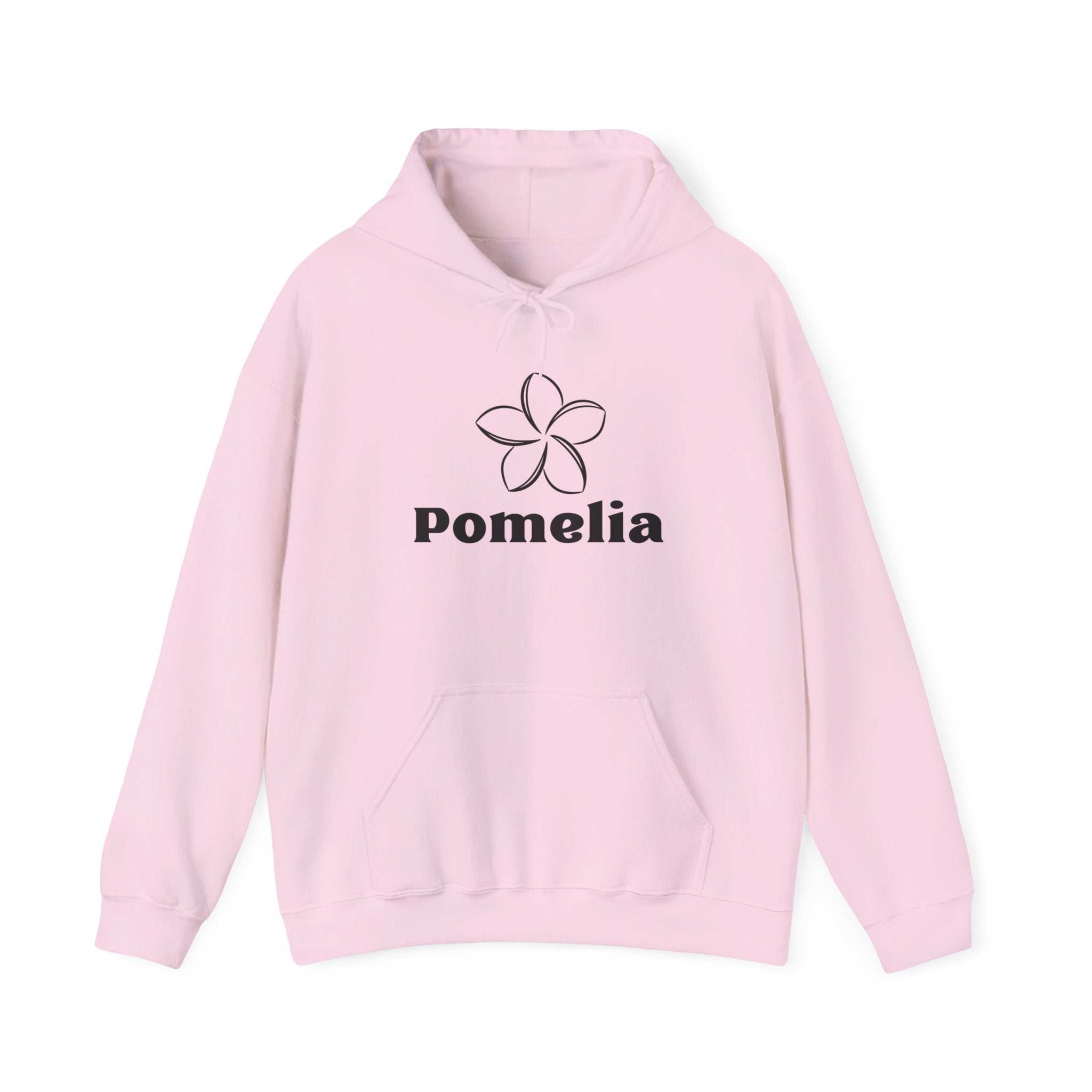 Pomelia Floral Hoodie — Minimal Flower Logo Sweatshirt