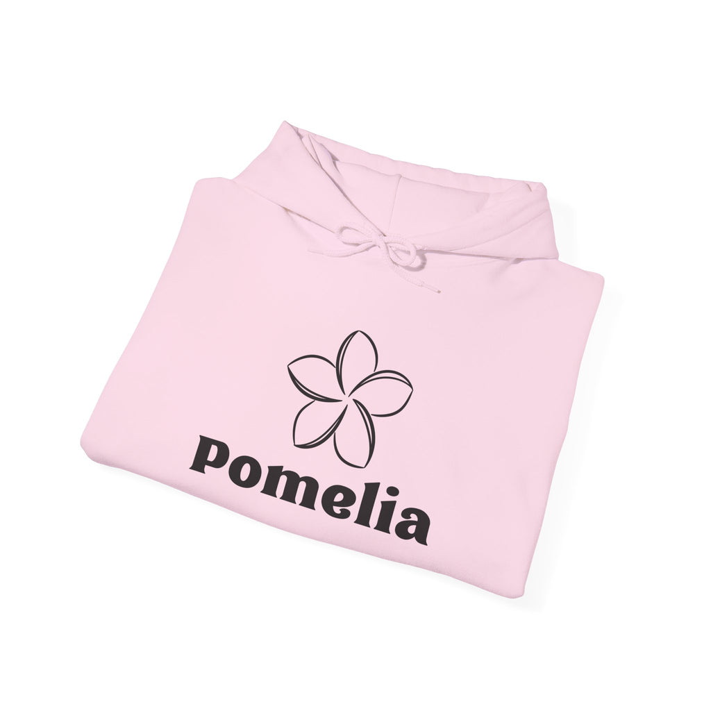 Pomelia Floral Hoodie — Minimal Flower Logo Sweatshirt