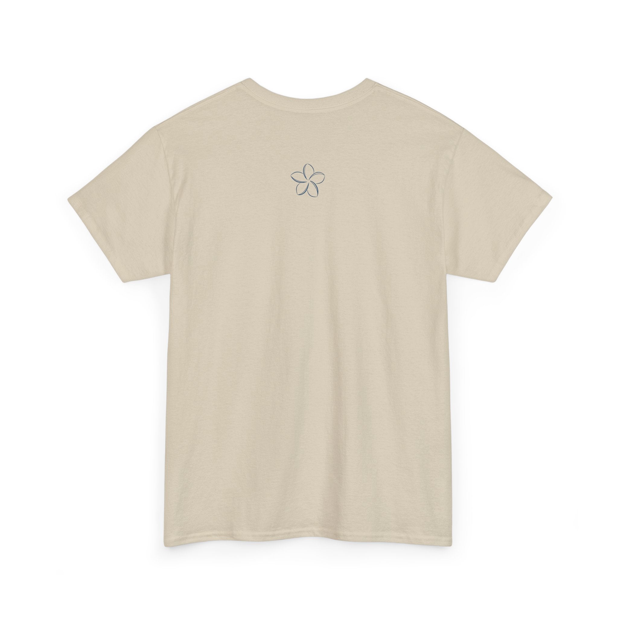 Pomelia Floral Logo Tee — Minimalist Flower Graphic T-Shirt