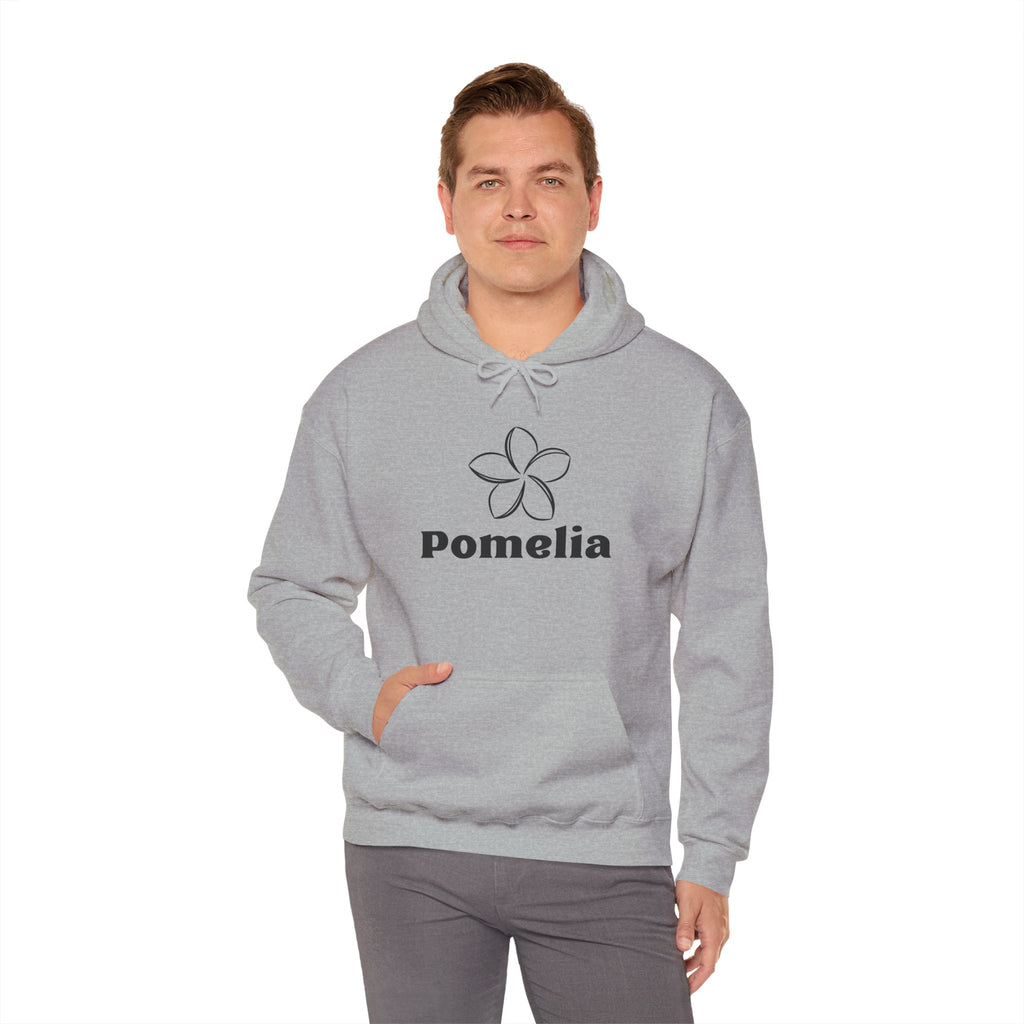 Pomelia Floral Hoodie — Minimal Flower Logo Sweatshirt