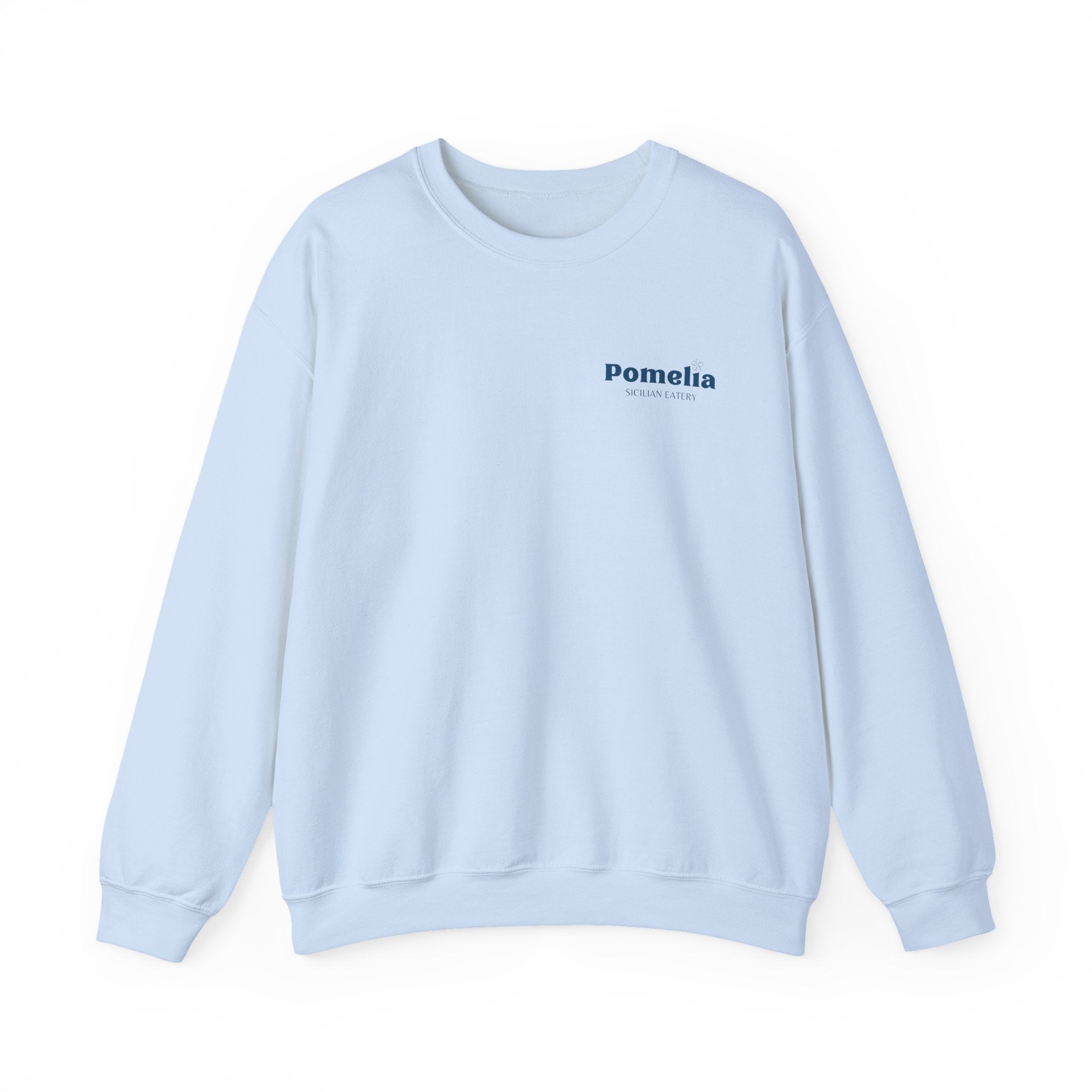 Crewneck Sweatshirt — "Unwind the Sicilian Way" Pomelia Graphic