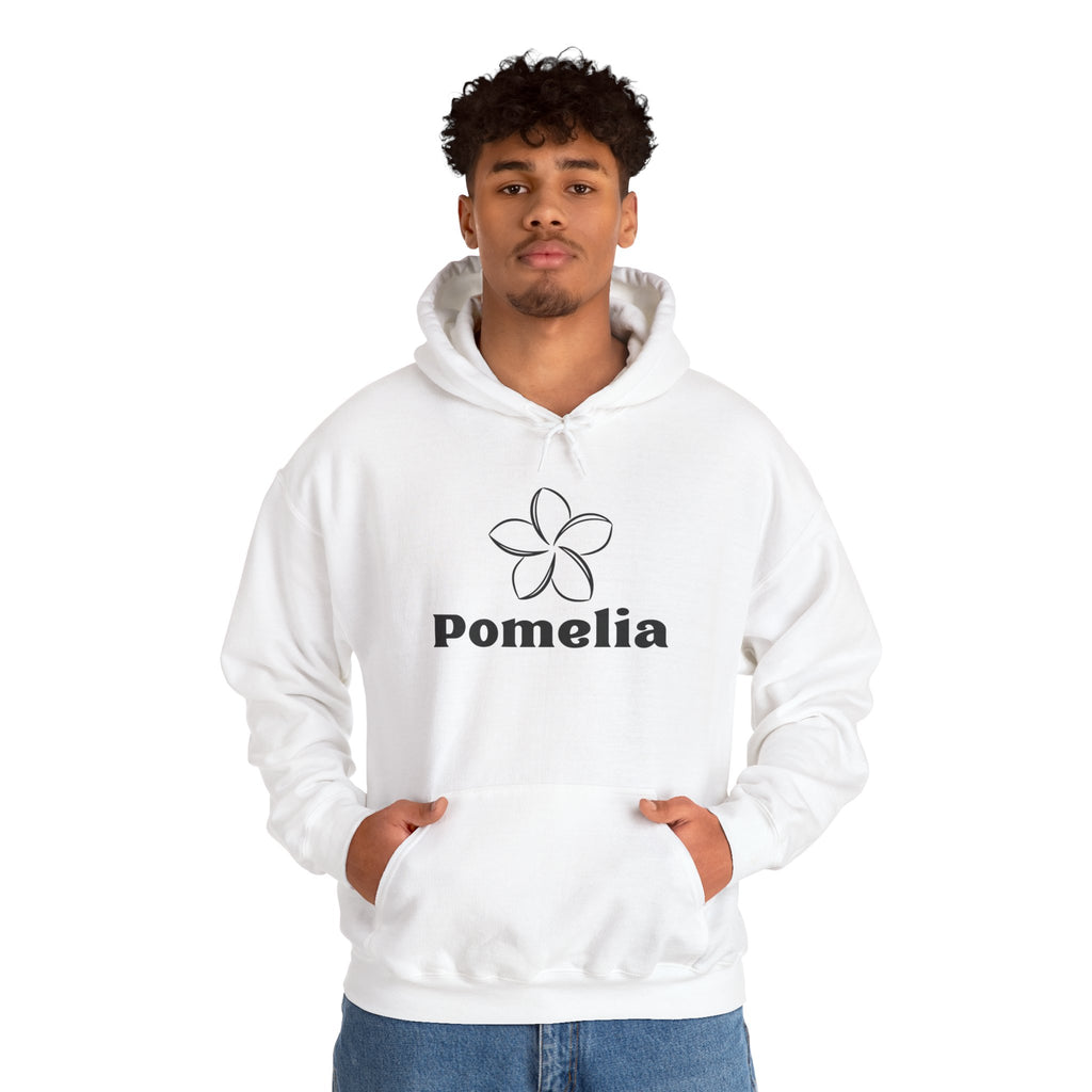 Pomelia Floral Hoodie — Minimal Flower Logo Sweatshirt