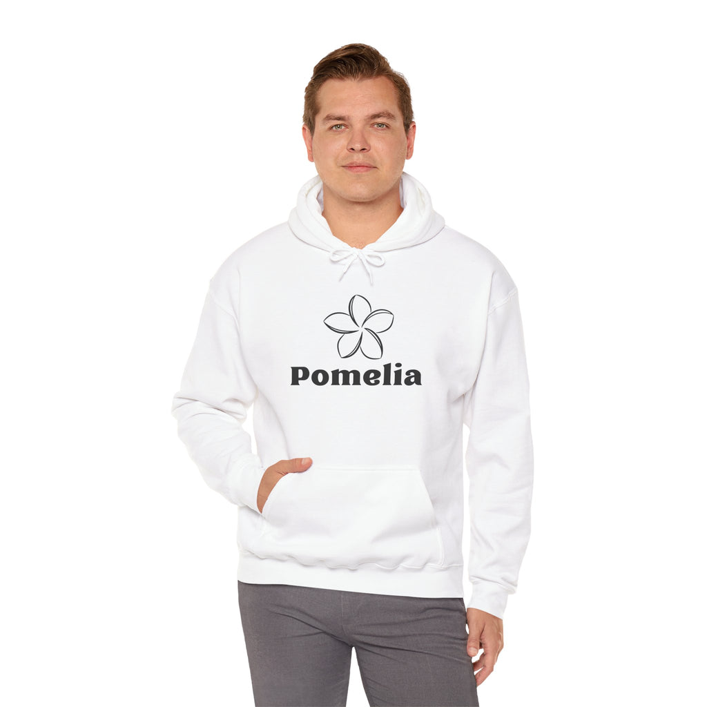 Pomelia Floral Hoodie — Minimal Flower Logo Sweatshirt