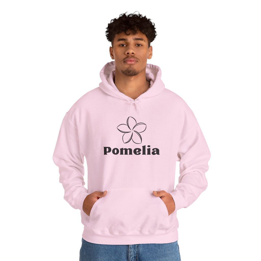Pomelia Floral Hoodie — Minimal Flower Logo Sweatshirt