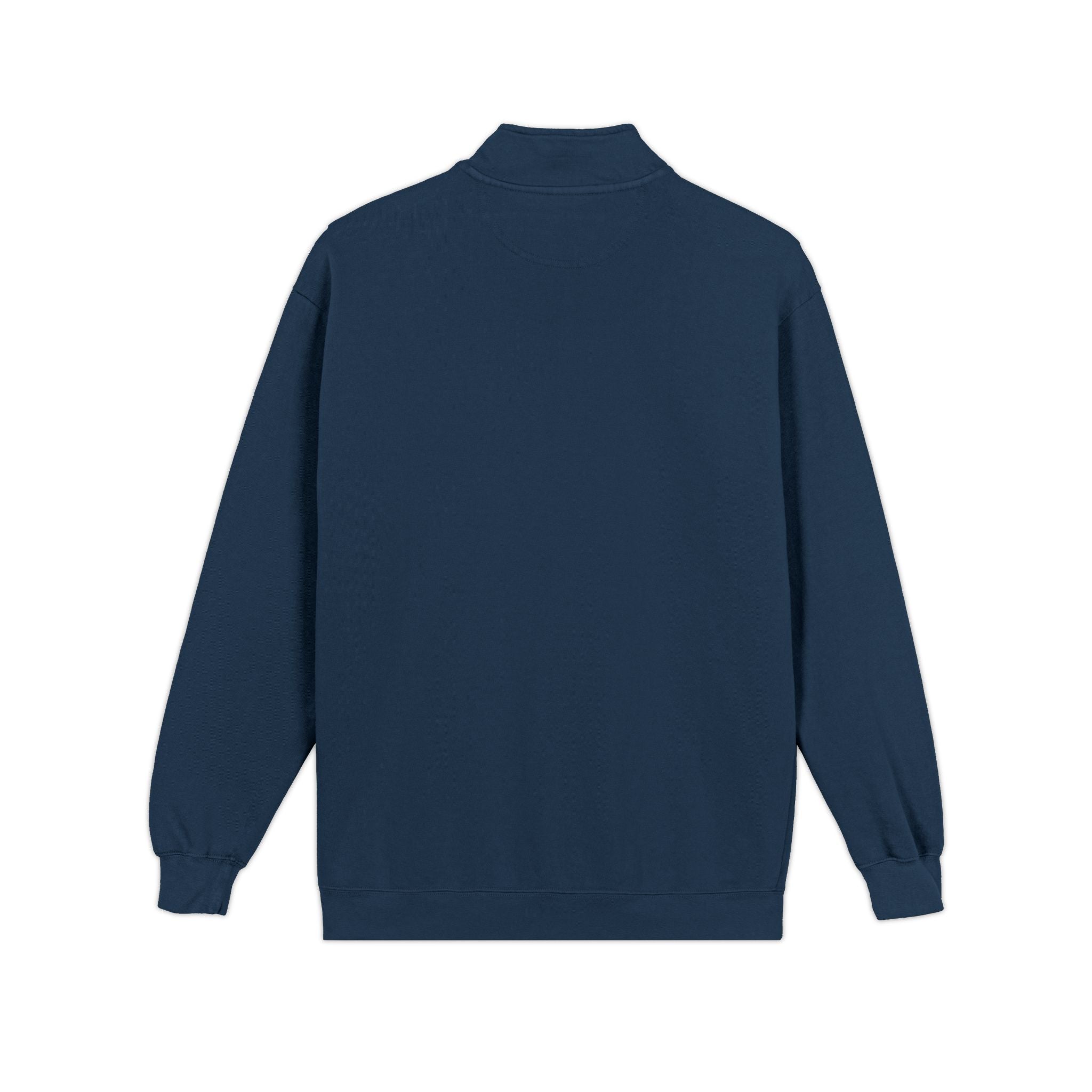 Quarter-Zip Sweatshirt — White Pomelia Logo