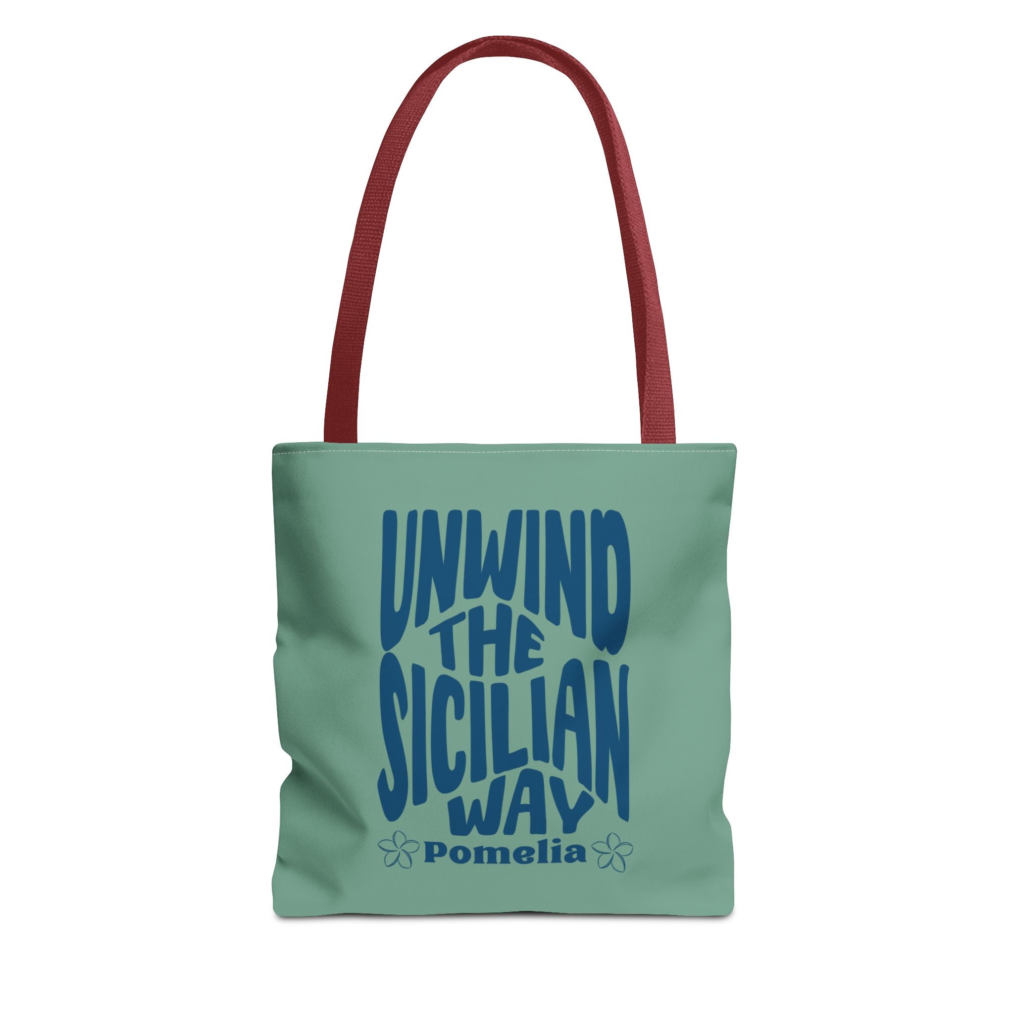 Unwind the Sicilian Way Tote Bag — Beachy Travel Tote with 'Unwind the Sicilian Way' Design