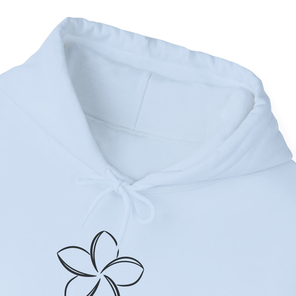 Pomelia Floral Hoodie — Minimal Flower Logo Sweatshirt