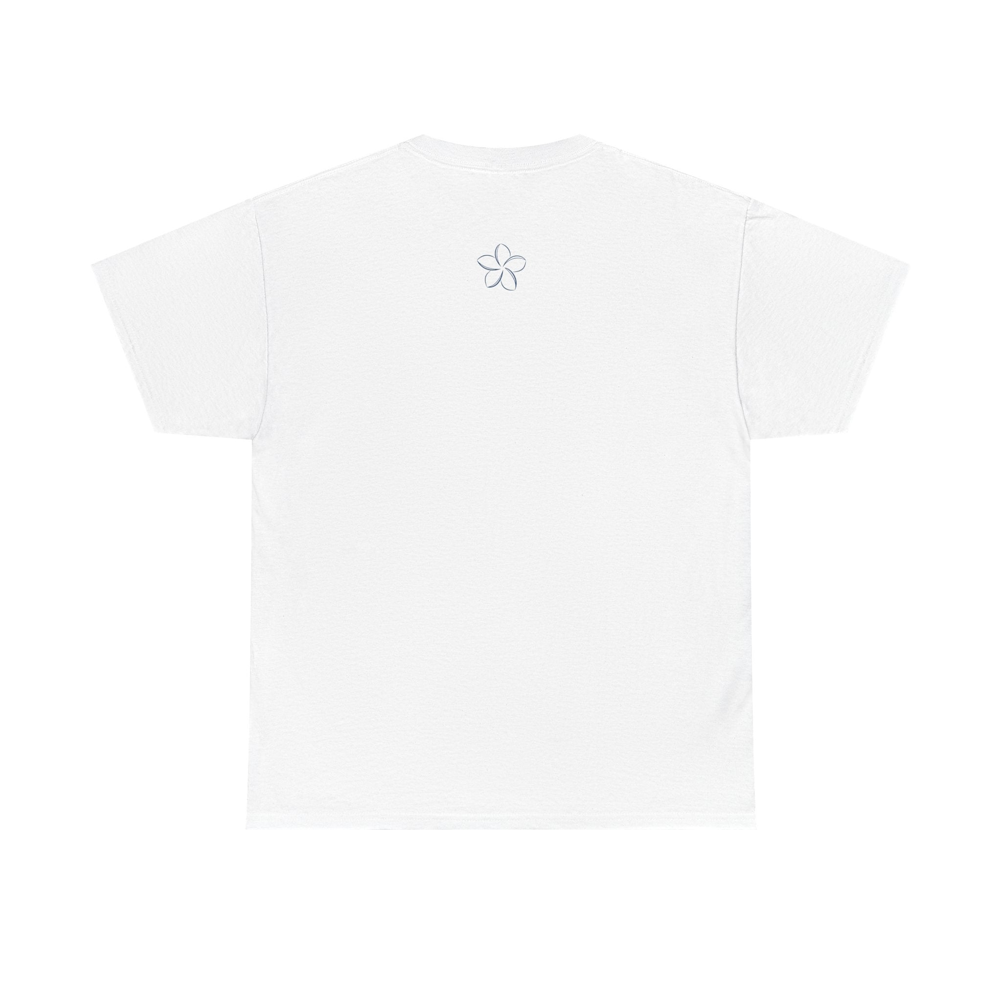 Pomelia Floral Logo Tee — Minimalist Flower Graphic T-Shirt