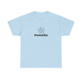 Pomelia Floral Logo Tee — Minimalist Flower Graphic T-Shirt