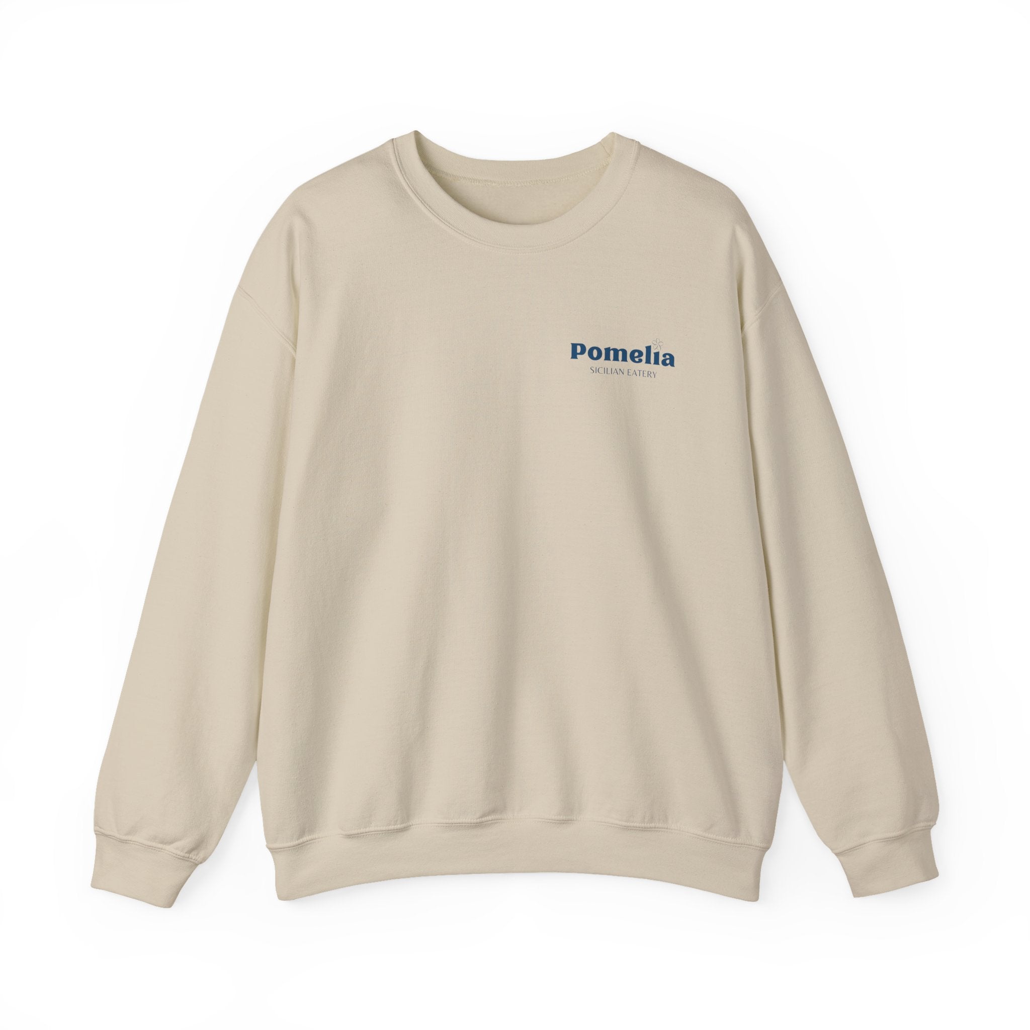 Crewneck Sweatshirt — "Unwind the Sicilian Way" Pomelia Graphic