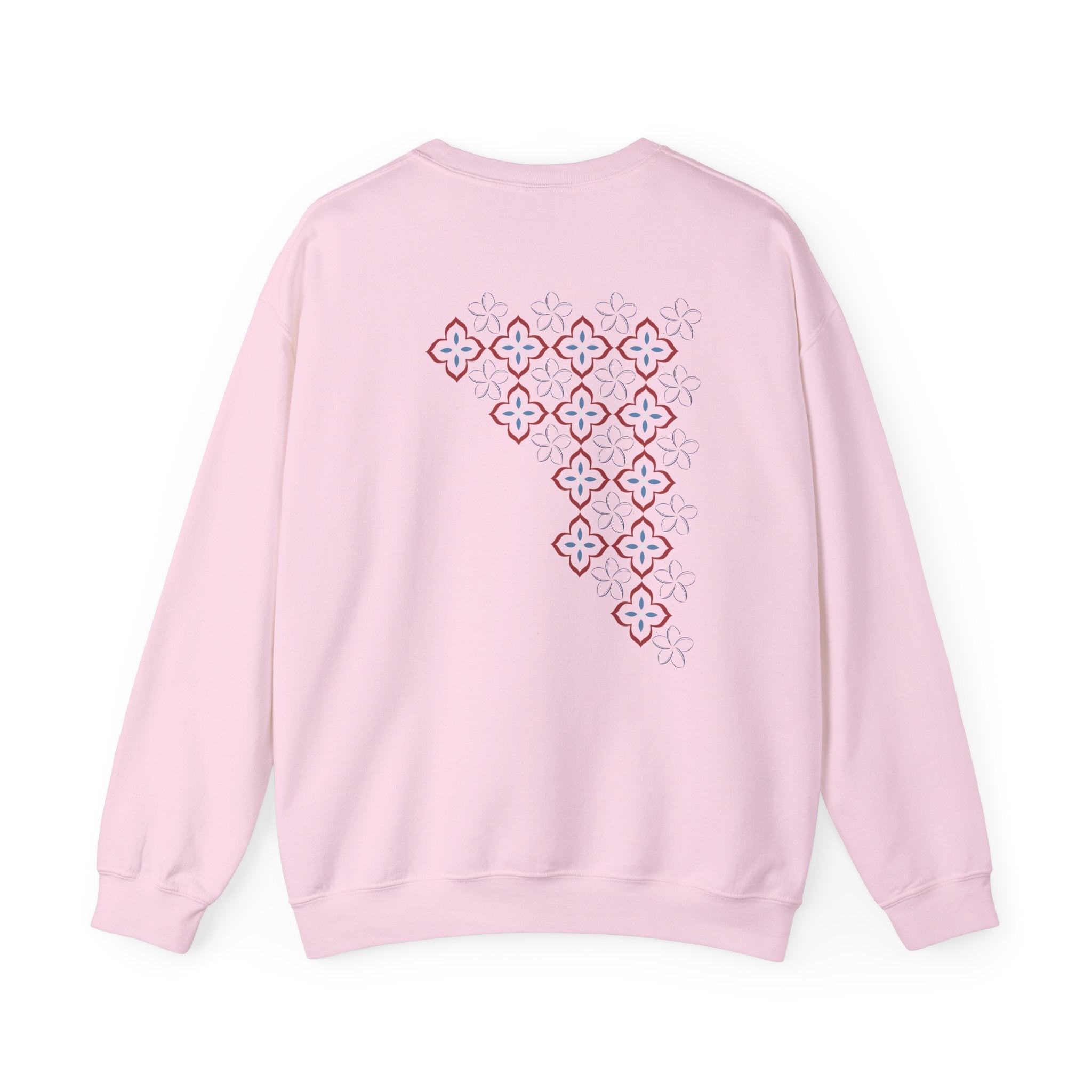 Pomelia Pink Tile - Unisex Heavy Blend™ Crewneck Sweatshirt