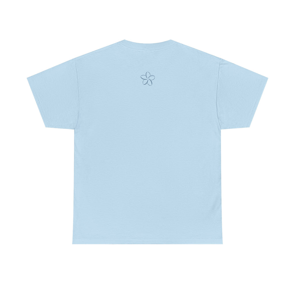 Pomelia Floral Logo Tee — Minimalist Flower Graphic T-Shirt