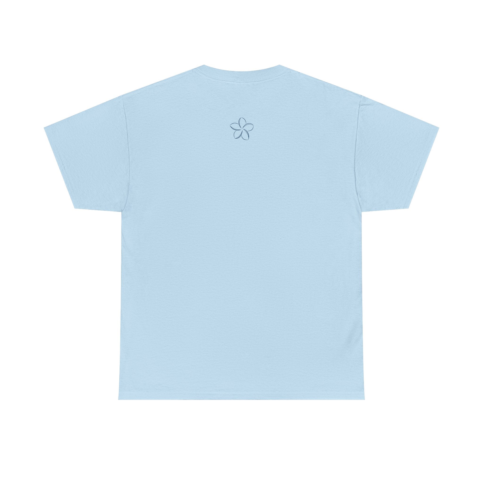 Pomelia Floral Logo Tee — Minimalist Flower Graphic T-Shirt