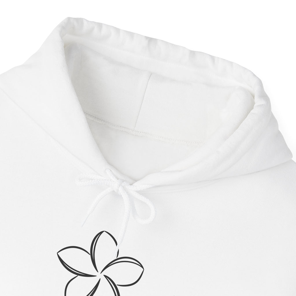 Pomelia Floral Hoodie — Minimal Flower Logo Sweatshirt