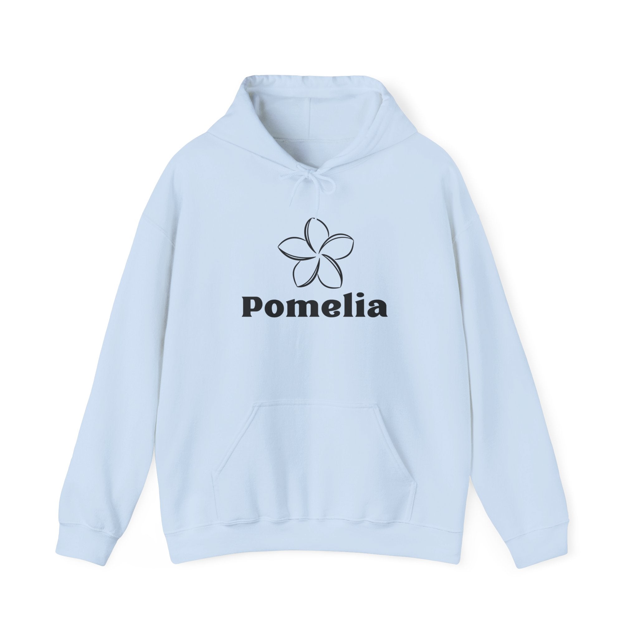 Pomelia Floral Hoodie — Minimal Flower Logo Sweatshirt