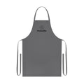 Gray Cotton Apron with 'Pomelia' Logo — Kitchen & Gardening Utility Apron