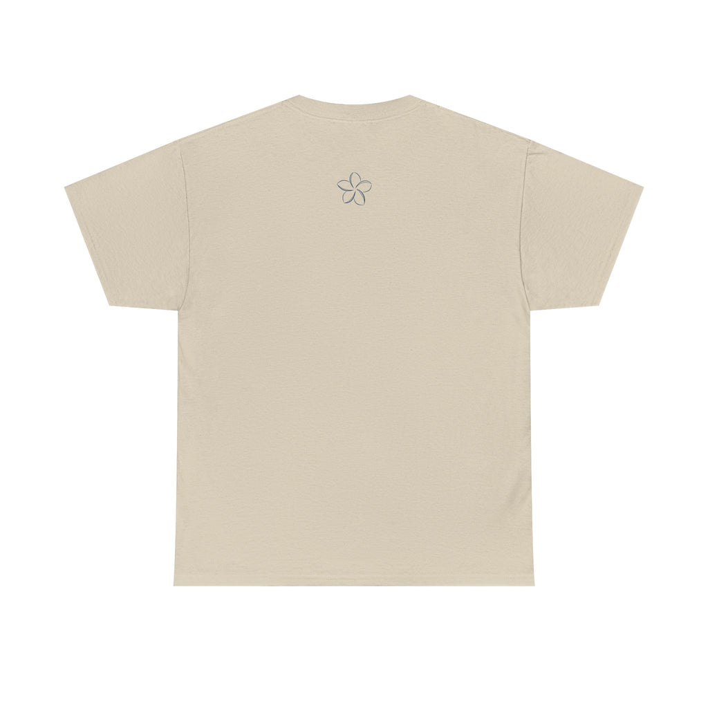 Pomelia Floral Logo Tee — Minimalist Flower Graphic T-Shirt