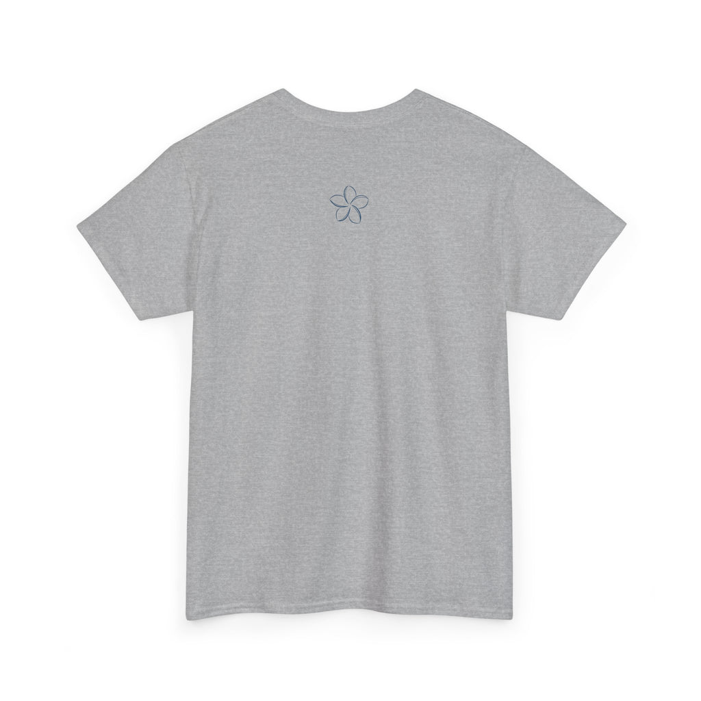 Pomelia Floral Logo Tee — Minimalist Flower Graphic T-Shirt