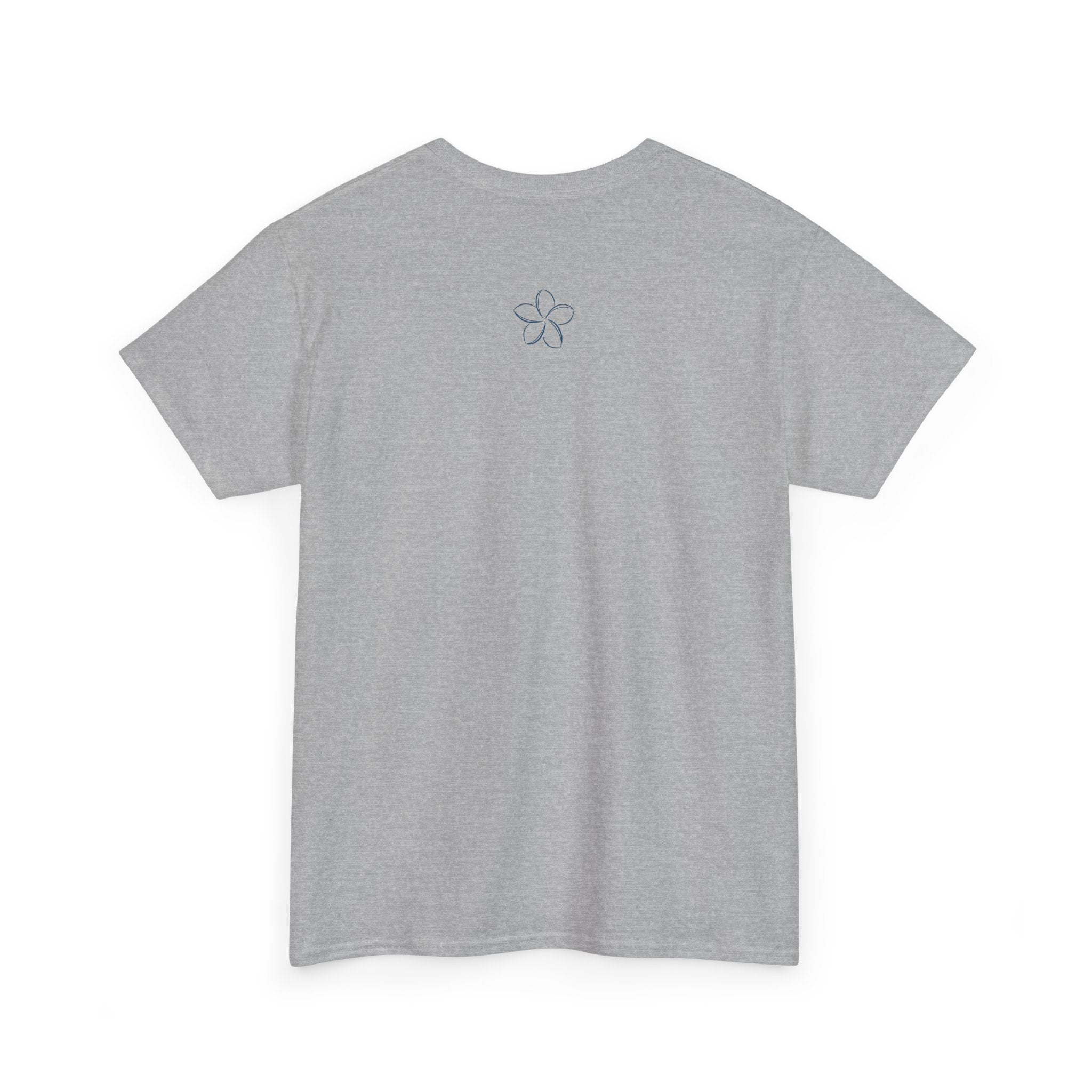 Pomelia Floral Logo Tee — Minimalist Flower Graphic T-Shirt
