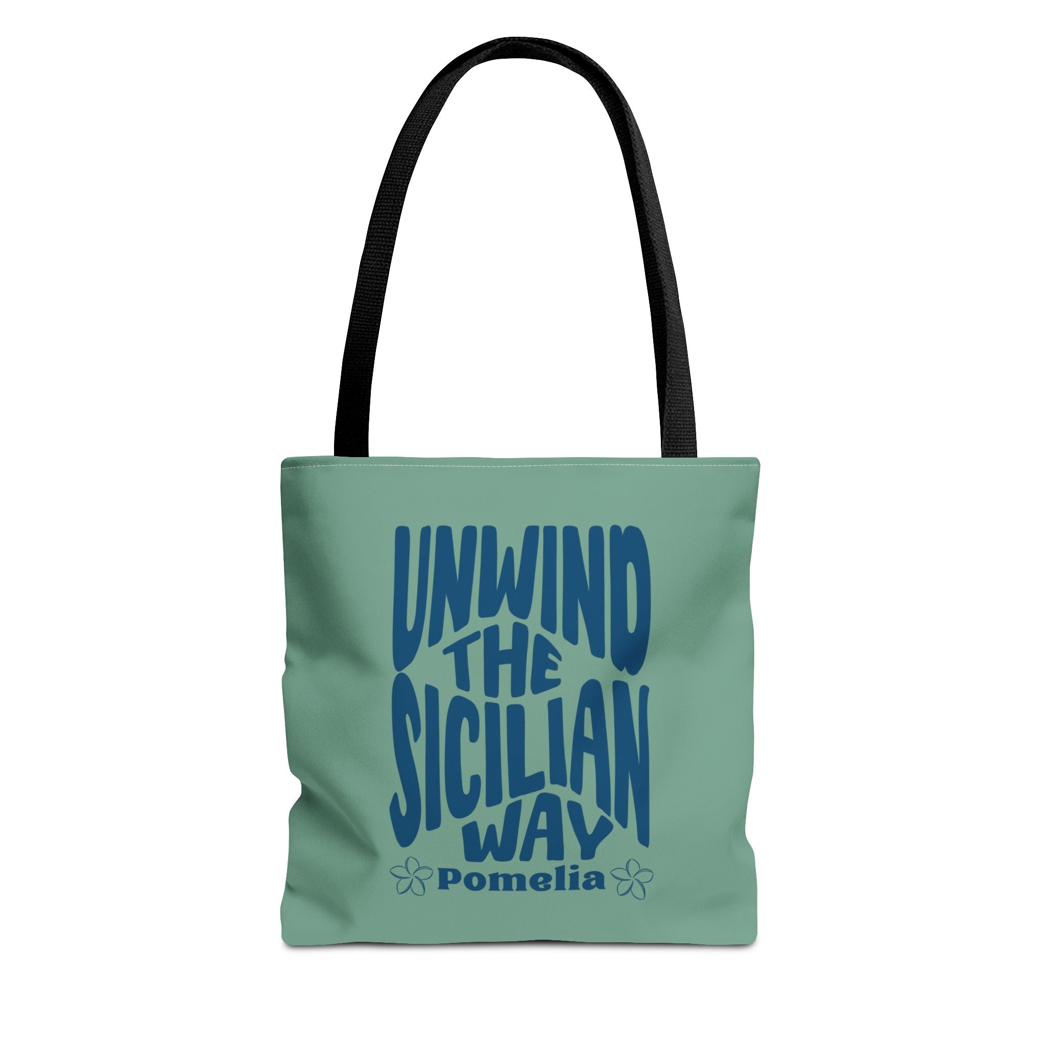 Unwind the Sicilian Way Tote Bag — Beachy Travel Tote with 'Unwind the Sicilian Way' Design