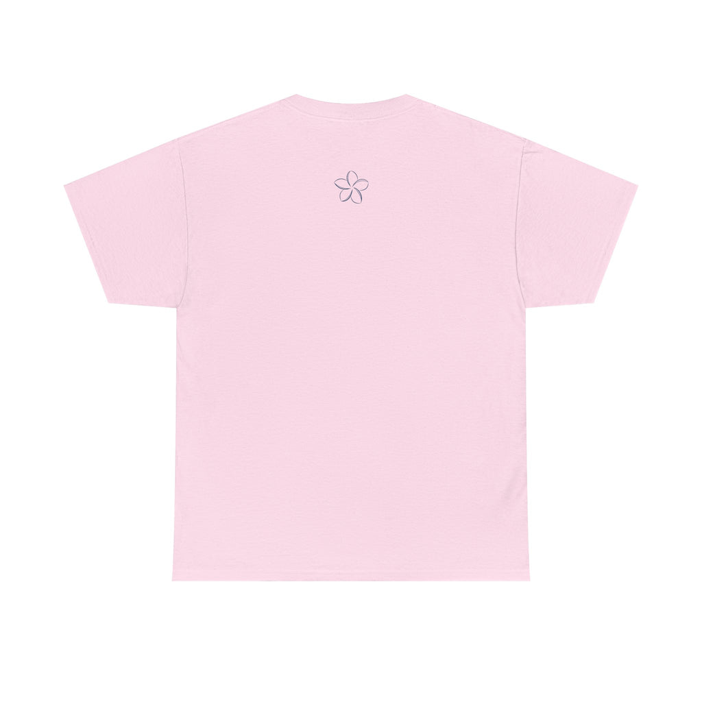 Pomelia Floral Logo Tee — Minimalist Flower Graphic T-Shirt